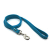 Butter soft grain leather lead in a turquoise colour from Style Hound-detail view