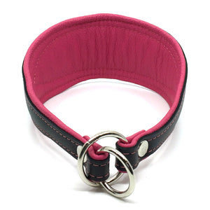 Crystal Hound Leather Collar - Pink