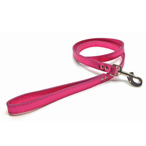 Hot pink metallic leather lead from Style Hound-side view