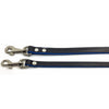 2 Two-toned black and blue leather leads from Style Hound-Slim and Standard