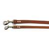 2 Butter soft grain leather leads in a tobacco colour from Style Hound-slim and standard