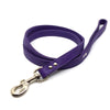 Butter soft grain leather lead in a violet colour from Style Hound-front view