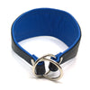 Crystal Hound Leather Collar - Blue