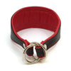 Crystal Hound Leather Collar - Red