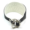 Crystal Hound Leather Collar - White