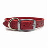 Mock crocodile leather collar in Red from Style Hound - back view