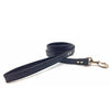 Mock crocodile leather lead in Black from Style Hound - front view