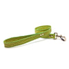 Mock crocodile leather lead in Green from Style Hound - front view