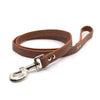 Mock crocodile leather lead in Mocha from Style Hound - side view