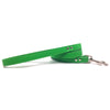 Emerald Green signature leather lead from Style Hound-detail view
