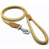 Soft rolled natural tan nappa leather lead from Style Hound-detail view