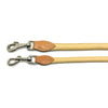 2 soft rolled natural tan nappa leather leads from Style Hound-slim and standard