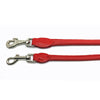 2 soft rolled red nappa leather leads from Style Hound-slim and standard