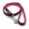 Two-toned black and pink leather lead from Style Hound-side view